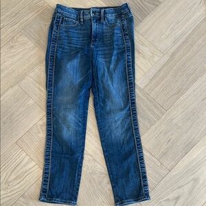 White House Black Market Embellished Slim Ankle Jeans